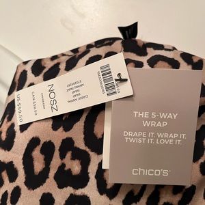 Chicos 5 way wrap still with tags